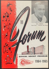 Load image into Gallery viewer, 1964 Hamilton Red Wings OHA Major Jr A Kitchener Rangers Hockey Program NHL OHL
