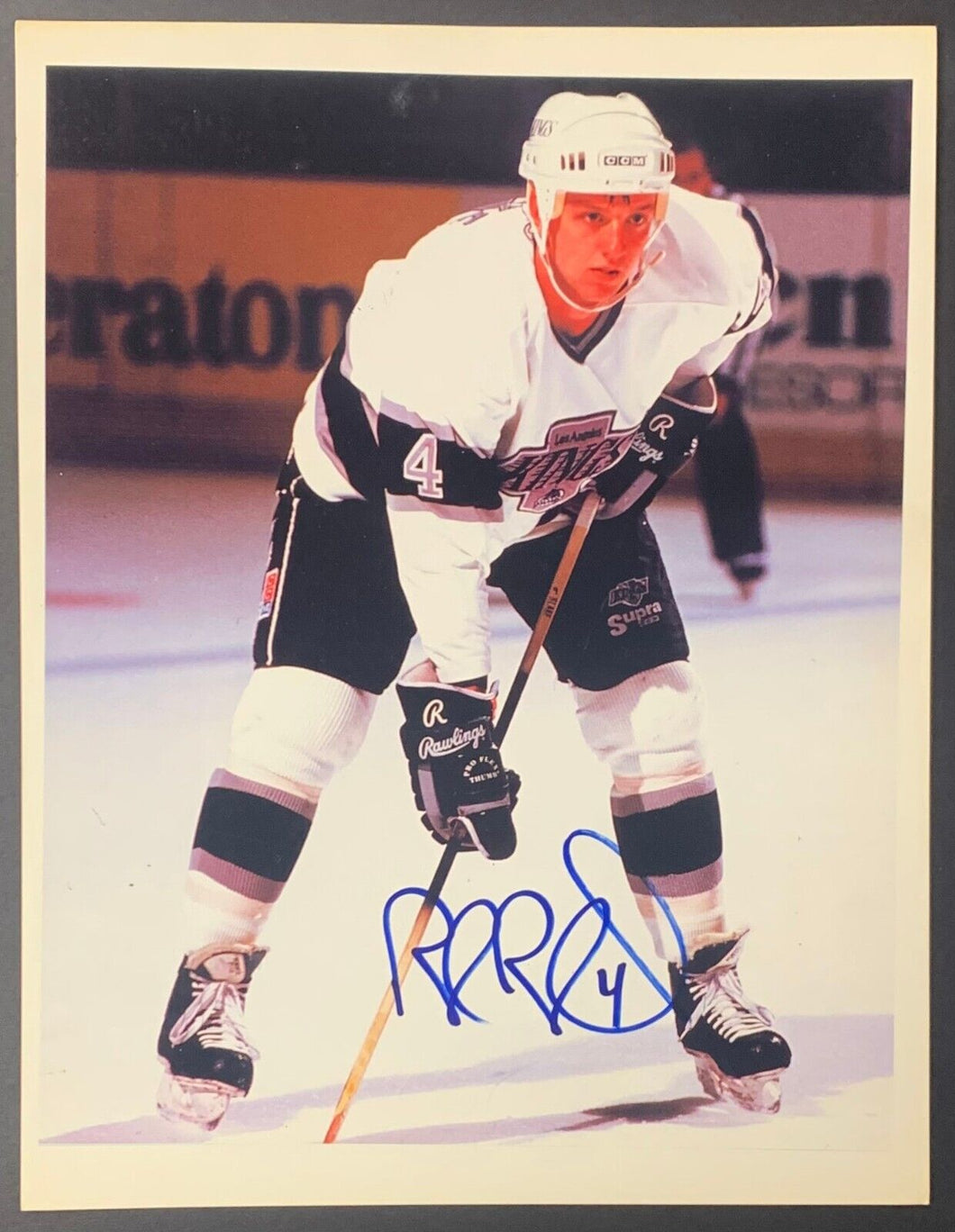 Rob Blake Autographed LA Kings NHL Hockey Photo Signed 8x10 Vintage