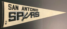 Load image into Gallery viewer, San Antonio Spurs Official NBA Basketball Pennant Full Size 30&quot; Early 1990&#39;s
