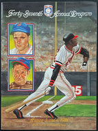 1986 MLB Baseball Hall Of Fame Induction Program McCovey Doerr Lombardi