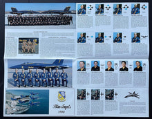 Load image into Gallery viewer, 1988 Blue Angels US Navy Flight Demonstration Squadron x3 Items Poster + Photo +
