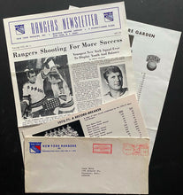Load image into Gallery viewer, 1971-72 New York Rangers NHL Hockey Newsletter Official Mailer Vintage MSG
