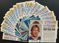 1983-84 Esso Full Set Unscratched Coupons 21 NHL Hockey Player Cards Messier +