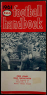 1961 Football Handbook Esso Gas Promo Full Schedule + Forecast NFL AFL + NCAA