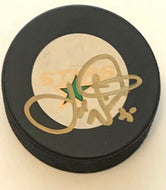 Joe Nieuwendyk Signed Dallas Stars Hockey Puck Autographed NHL Trench MFG