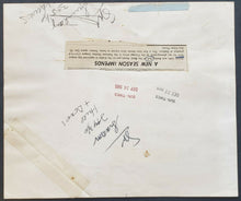 Load image into Gallery viewer, 1965 NHL Chicago Blackhawks Training Camp Press Photo Dennis &amp; Bobby Hull
