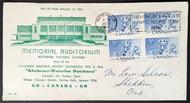 1956 Canada's First Hockey Stamp Kitchener-Waterloo Dutchmen First Day Cover