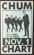 1964 Chum Chart Radio Survey Billy Kramer With The Dakotas Front Cover Orbison