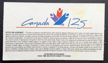 Load image into Gallery viewer, 1992 CFL Grey Cup Ticket SkyDome Winnipeg Blue Bombers vs Calgary Stampeders
