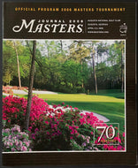 2006 Masters Golf Tournament Program Phil Mickelson Wns 2nd Masters Vintage