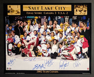 2002 Winter Olympics Women's Hockey Gold Medal Canada Autographed Signed Photo