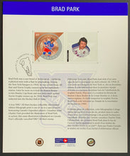 Load image into Gallery viewer, 2004 Canada Post NHL All Stars Lithograph &amp; Stamp Set Signed By Brad Park
