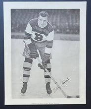 Load image into Gallery viewer, 1933-34 Boston Bruins Program Insert NHL Hockey Photo Nels Stewart HOFer
