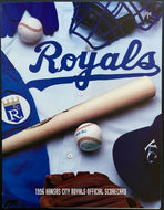 1996 Baseball Scorecard Kansas City Royals Minnesota Twins Paul Molitor 3000 Hit