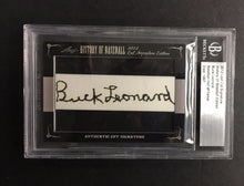 Load image into Gallery viewer, Buck Leonard 2012 Leaf Cut Signature History Baseball Cut Auto Autograph

