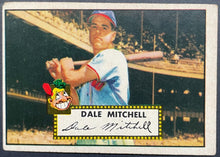 Load image into Gallery viewer, 1952 Topps Baseball Dale Mitchell #92 Cleveland Indians MLB Trading Card Vintage
