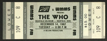 Load image into Gallery viewer, 1982 The Who Richfield Coliseum Concert Ticket Keith Moon Pete Townshend Vintage
