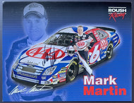 2006 Mark Martin Signed Promo Roush Racing Photo Card + NASCAR Schedule
