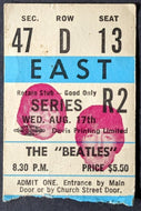 1966 The Beatles Maple Leaf Gardens Toronto Concert Ticket Stub + Tour Program