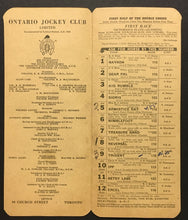 Load image into Gallery viewer, 1949 Ontario Jockey Club Toronto Canada Horse Racing Program Kings Plate Vintage
