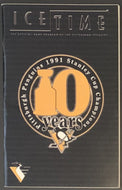 2000-01 NHL Hockey Playoff Program 1st Round Washington Capitals vs Penguins