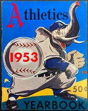 Load image into Gallery viewer, 1953 Philadelphia Athletics Yearbook MLB Baseball Vintage Year Book
