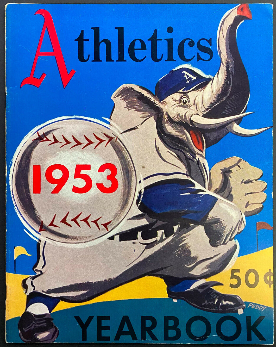 1953 Philadelphia Athletics Yearbook MLB Baseball Vintage Year Book