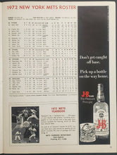 Load image into Gallery viewer, 1972 Shea Stadium Baseball Program New York Mets vs Atlanta Braves MLB
