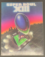 1979 Super Bowl XIII NFL Football Game Program Cowboys vs Steelers
