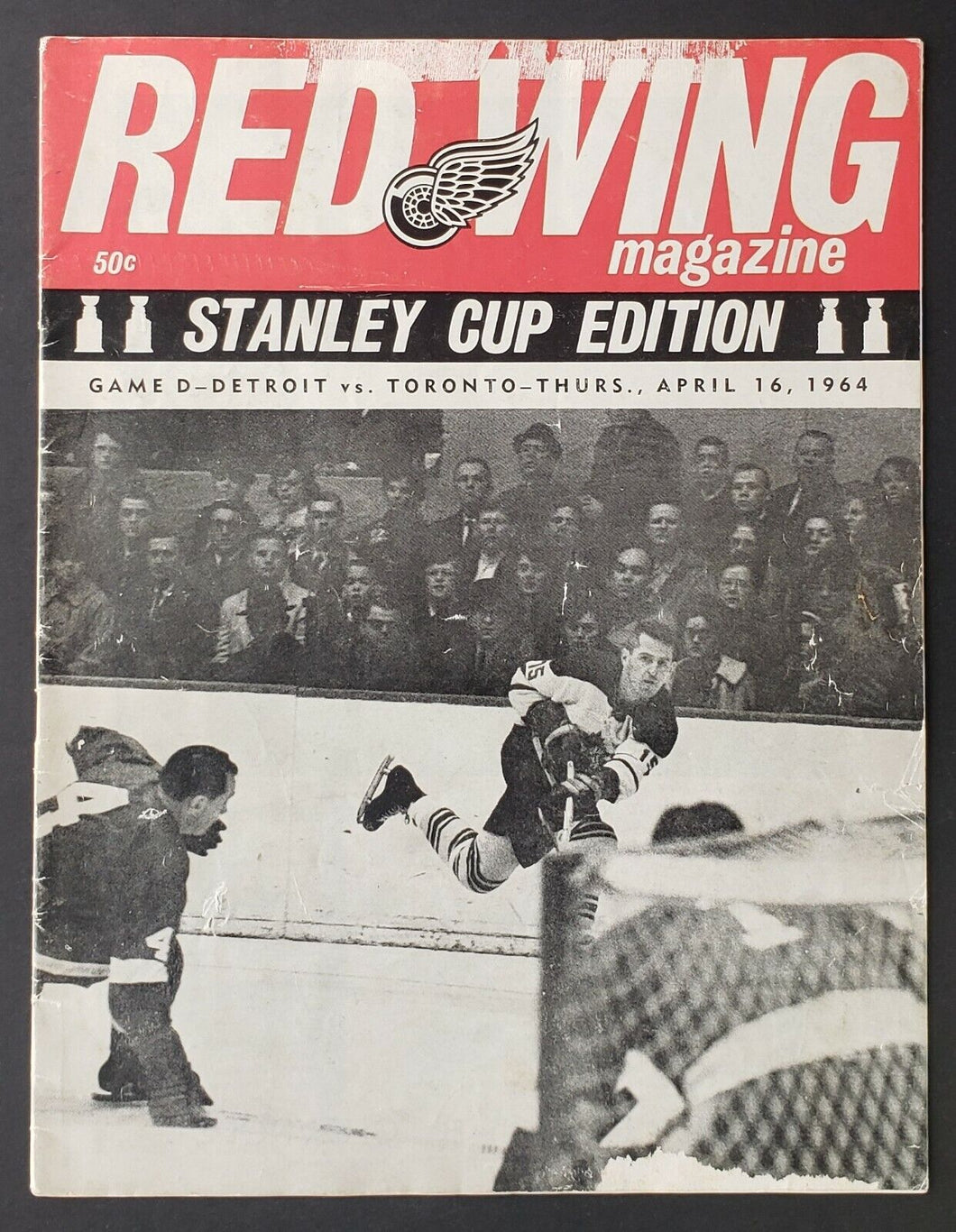 1964 Olympia Stadium NHL Stanley Cup Finals Game 3 Program Detroit vs Toronto