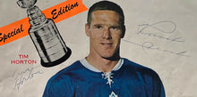 Load image into Gallery viewer, 1967 NHL Stanley Cup Clinch Program Team Signed x24 Maple Leafs Autographed JSA
