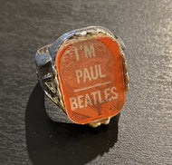 1964 The Beatles Vari-Vue Flicker Rings John Paul George Ringo Vintage Music