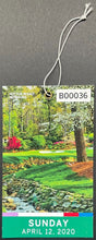 Load image into Gallery viewer, 2020 Masters Tournament Ticket PGA Dustin Johnson Augusta National Golf Club
