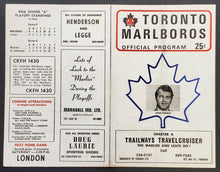 Load image into Gallery viewer, 1970 Maple Leaf Gardens OHA Jr A Semi-Final Playoff Program Toronto vs London
