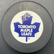 Doug Gilmour Autographed Signed Toronto Maple Leafs Official NHL Puck Hockey JSA