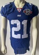 Tiki Barber Team Issued 2004 New York Giants #21 NFL Football Jersey With Patch