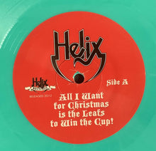 Load image into Gallery viewer, 2012 Helix 45 RPM Record All I Want For Christmas Is The Leafs To Win The Cup
