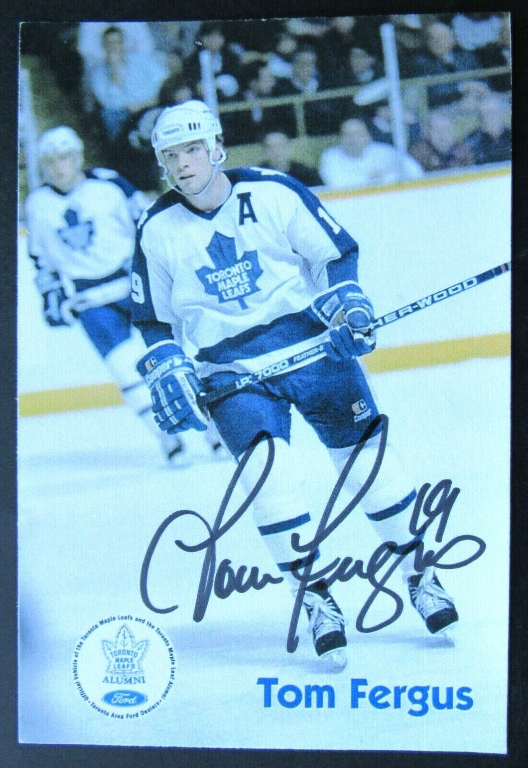 NHL Hockey Toronto Maple Leafs Tom Fergus Personally Autographed Photo 4x6