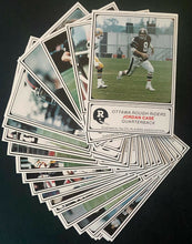 Load image into Gallery viewer, 1982 Jogo CFL Football Ottawa Rough Riders Card Set 24 Cards Vintage Canada
