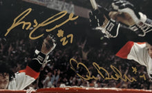 Load image into Gallery viewer, Clarke + Leach + Barber Multi Signed NHL Hockey Photo Autographed Flyers JSA
