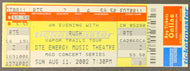 2002 Rush Vapor Trails Tour Unused Concert Ticket DTE Energy Music Theatre