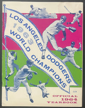 Load image into Gallery viewer, 1963 MLB Baseball Los Angeles LA Dodgers Official Yearbook World Series Champs
