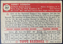 Load image into Gallery viewer, 1952 Topps Baseball #267 Sid Gordon MLB Card Boston Braves 5th Series
