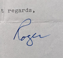 Load image into Gallery viewer, Roger Jackson Autographed Signed Letter 1964 Olympics Canadian Gold Medalist
