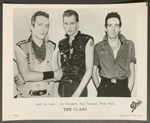 Load image into Gallery viewer, 1982 The Clash Vintage Studio Photo Punk Music Rock Band Bob Gruen Promo Picture
