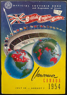 1954 British Empire Games Program Roger Bannister 4 Minute Mile Landy Vancouver