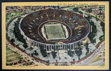 Load image into Gallery viewer, 1951 The Rose Bowl Pasadena California East West Football  Postcard  Vintage

