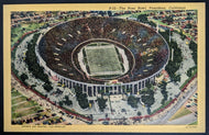 1951 The Rose Bowl Pasadena California East West Football  Postcard  Vintage