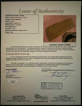 Load image into Gallery viewer, Terry Sawchuk Vintage NHL Hockey HOFer Autographed Signed Cut Red Wings JSA LOA
