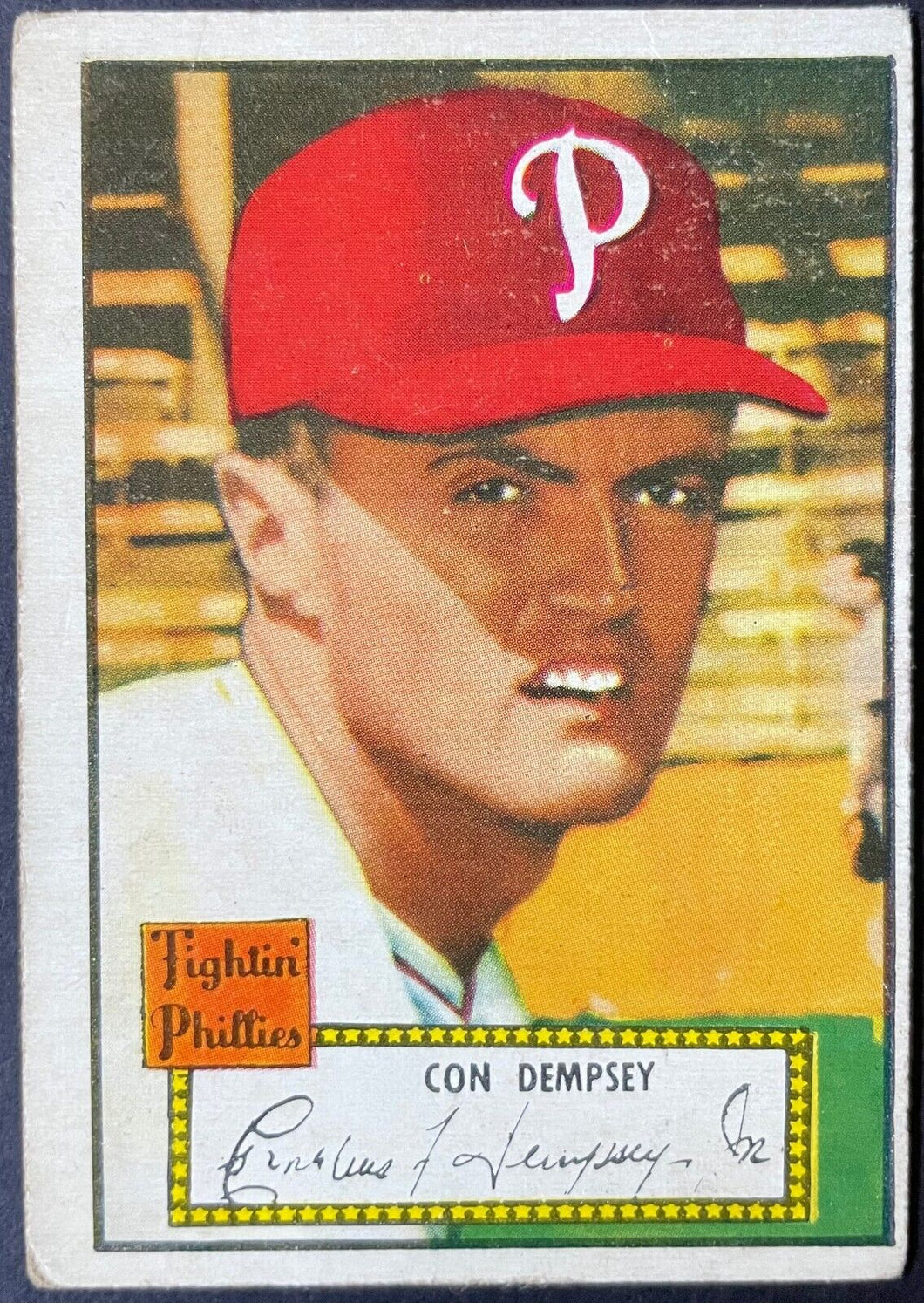 1952 Topps Baseball Con Dempsey #44 Philadelphia Phillies Vintage MLB Card